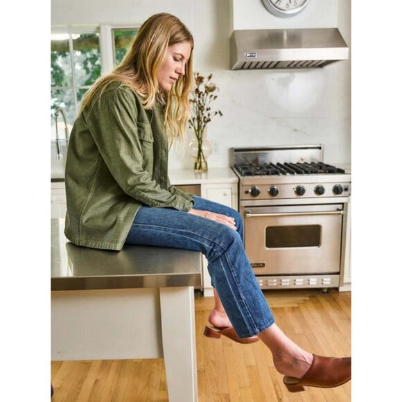 💕FAHERTY💕 Savannah Cotton Overshirt Jacket~ Fatigue Green XS NWT - Picture 11 of 16